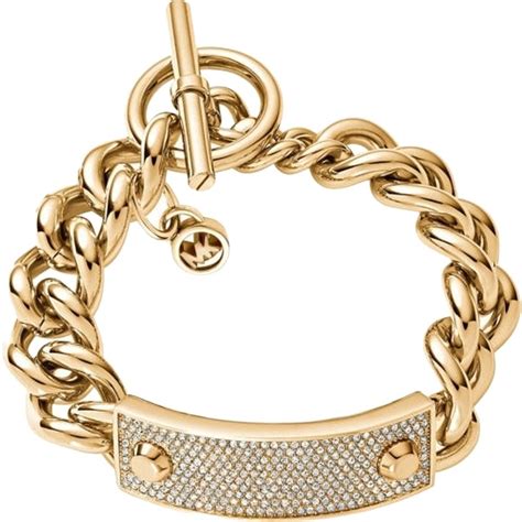 michael kors armband gold leder|michael kors bracelet macy's.